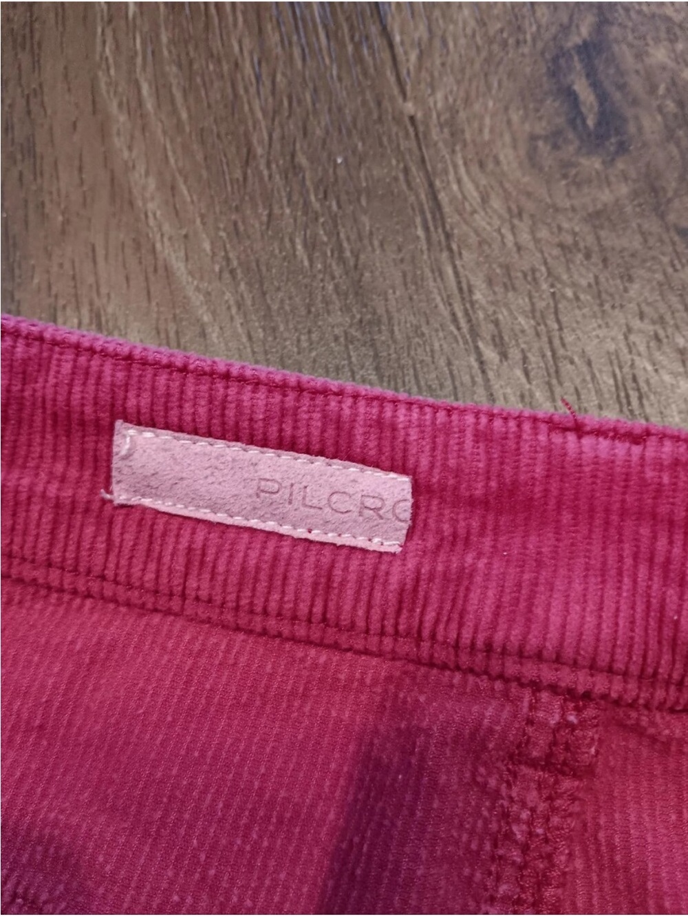 Pilcro Pink Corduroy Jeans - Picture 2 of 5